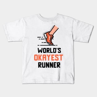 World's Okayest Runner Kids T-Shirt